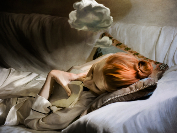 Woman dreaming.