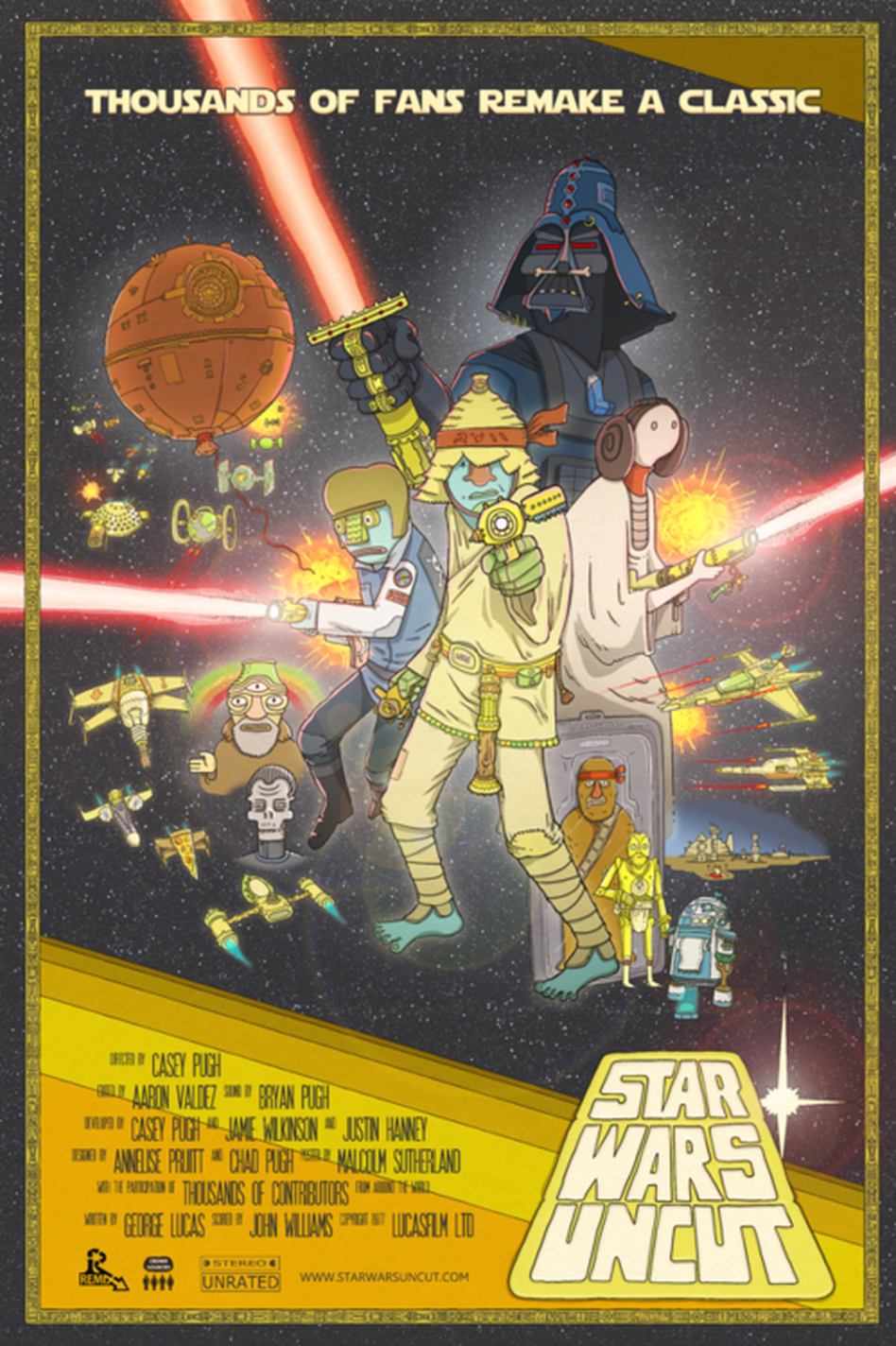 "Star Wars Uncut" let hundreds of people try their hand at directing the classic film. "Star Wars Uncut" let hundreds of people try their hand at directing the classic film.