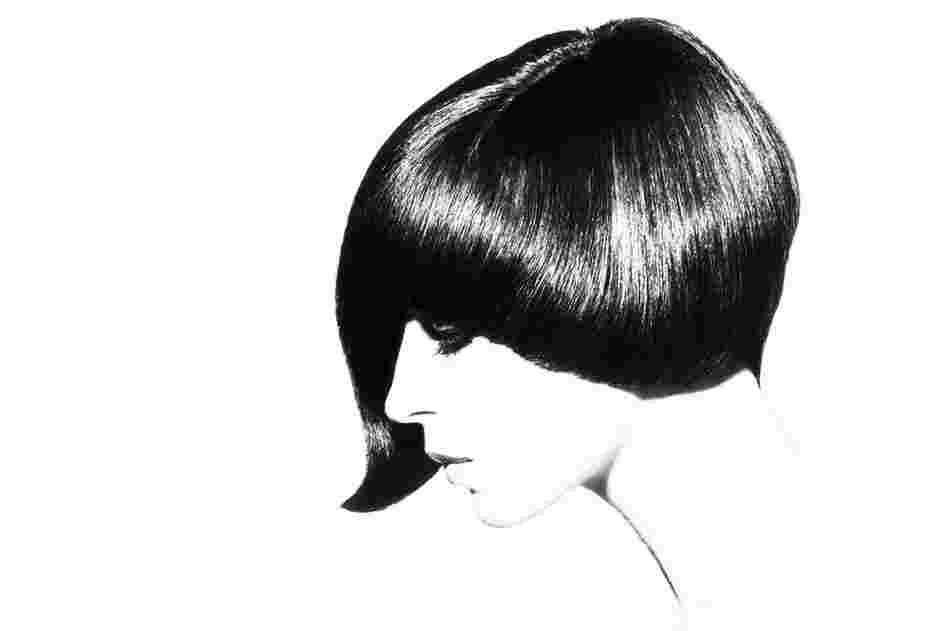 One of Sassoon's most iconic looks — the asymmetric five-point, is a modified version of the classic bob. "It was geometrically the hardest thing I'd ever done," he says. 