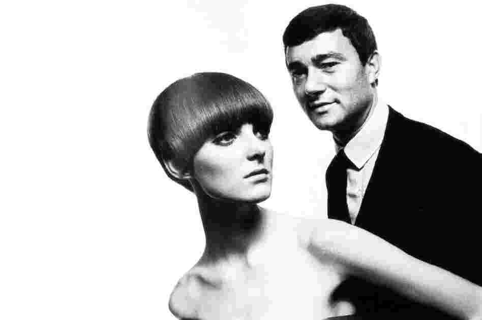 Sassoon has created some of the most iconic hairstyles of the 20th century, and his angular bob came to define 1960s fashion. It is shown here on Welsh model and Vogue journalist Grace Coddington as she poses with Sassoon. 