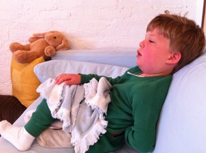 The photo Deborah Kogan posted on Facebook of her son, Leo, when he became sick in May 2011. The photo Deborah Kogan posted on Facebook of her son, Leo, when he became sick in May 2011.