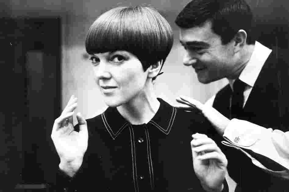 Vidal Sassoon gave British fashion designer Mary Quant her signature hairstyle, the bob. 