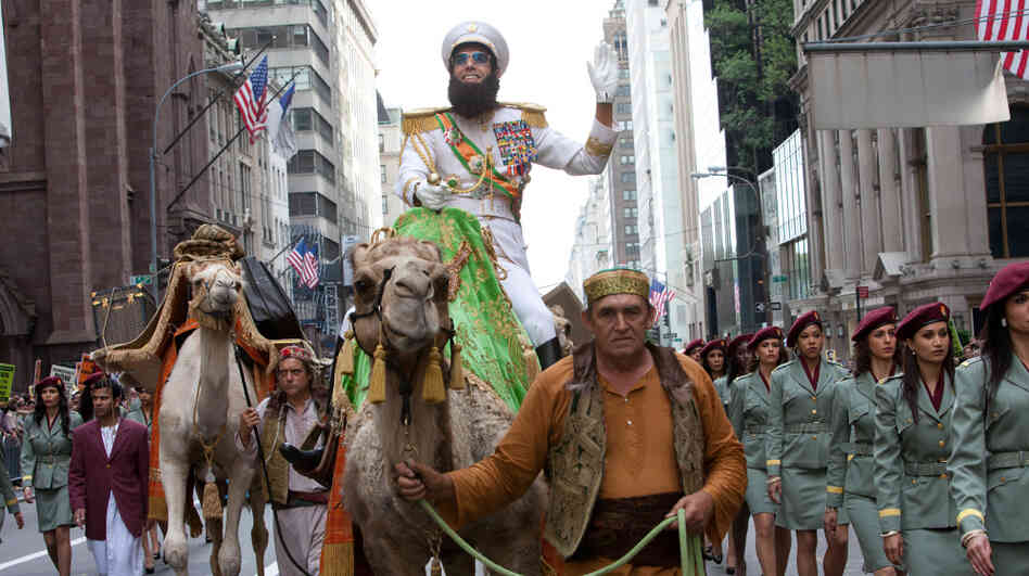 Sacha Baron Cohen plays the fictional North African leader Haffaz Aladeen in his new movie, The Dictator. Sacha Baron Cohen plays the fictional North African leader Haffaz Aladeen in his new movie, The Dictator.