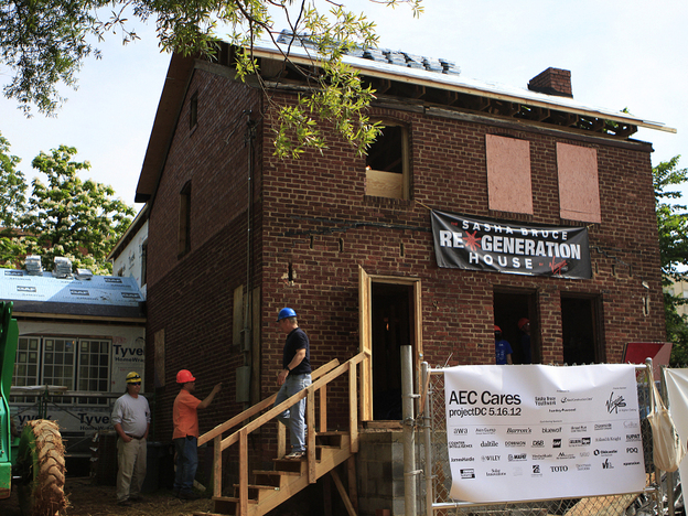 When complete, the "blitz build" house will become a residence for homeless youth.