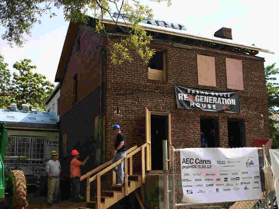 When complete, the "blitz build" house will become a residence for homeless youth.