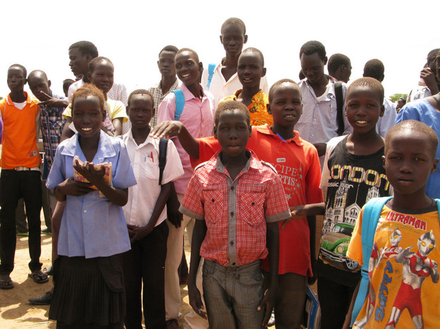 Students like those of Good Hope Basic Primary School in South Sudan are still catching up nearly a year after independence from Sudan.