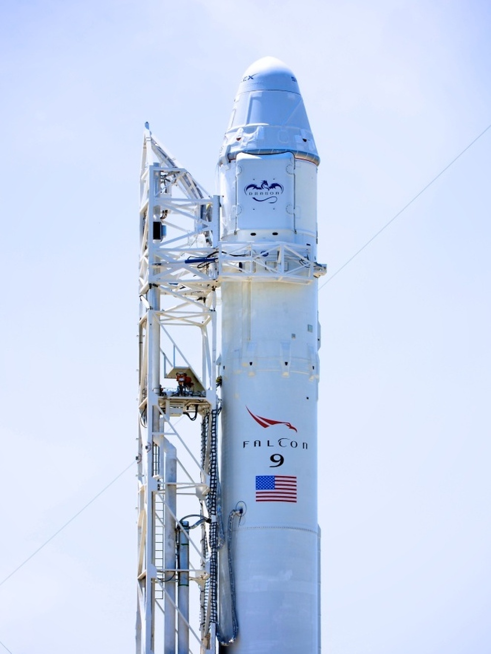 SpaceX rocket Falcon 9 at Cape Canaveral in Florida was scheduled to launch Saturday morning, but aborted just before liftoff.