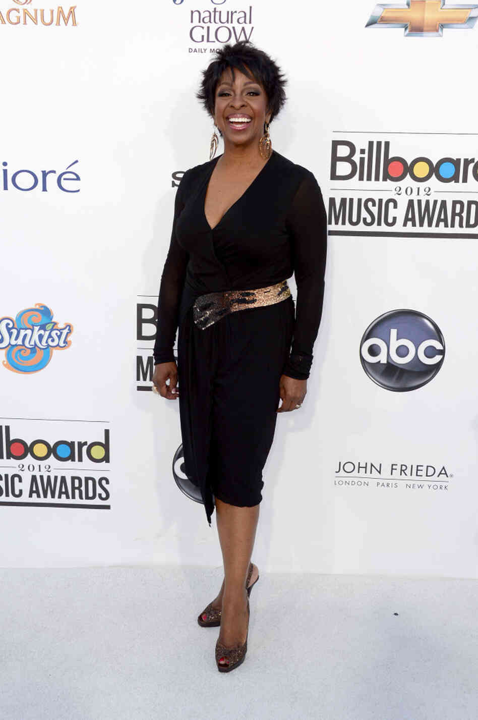 Singer Gladys Knight arrives at the 2012 Billboard Music Awards held Sunday night. Singer Gladys Knight arrives at the 2012 Billboard Music Awards held Sunday night.