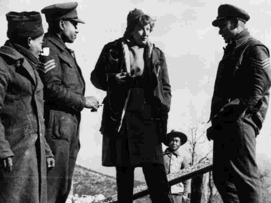 In Italy in 1944, Gellhorn talks to Indian soldiers of the British army on the 5th Army's Cassino front.
