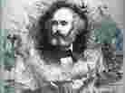 A portrait of French composer Félicien-César David (from 1876), celebrating his famous orchestral ode Le Désert.