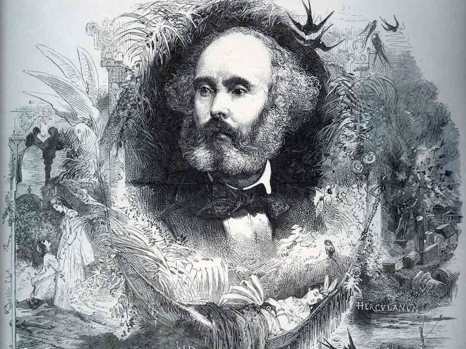 A portrait of French composer Félicien-César David (from 1876), celebrating his famous orchestral ode Le Désert.