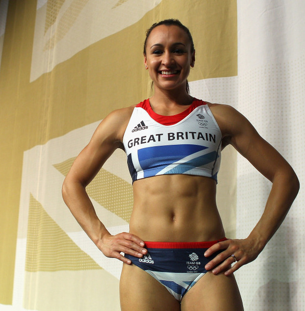 Heptathlon athlete Jessica Ennis in March at the official British team kit launch for the London 2012 Olympic and Paralympic Games.