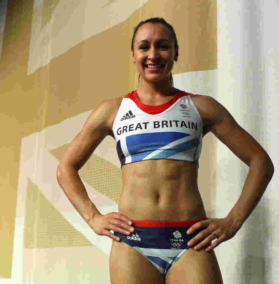Heptathlon athlete Jessica Ennis in March at the official British team kit launch for the London 2012 Olympic and Paralympic Games.