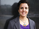 Carmen Gimenez Smith visits NPR headquarters in Washington on Monday. Carmen Gimenez Smith visits NPR headquarters in Washington on Monday.