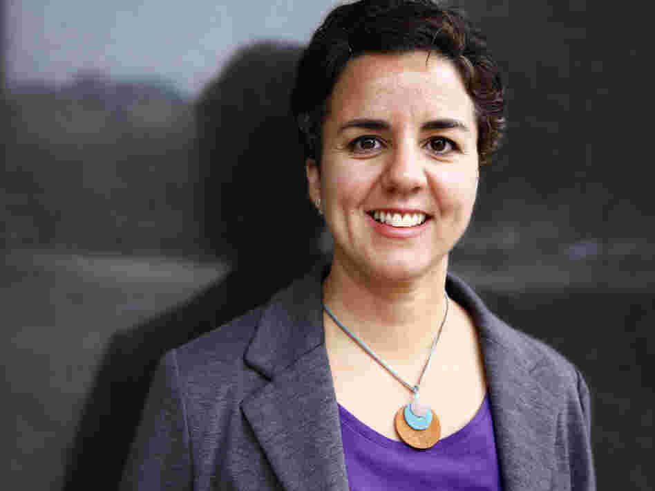 Carmen Gimenez Smith visits NPR headquarters in Washington on Monday.
