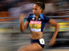 Allyson Felix runs in a 200 meter race at the 2011 IAAF World Championships. Felix, who has twice won silver in the race at the Olympics, has not yet announced her event schedule for London this summer. Allyson Felix runs in a 200 meter race at the 2011 IAAF World Championships. Felix, who has twice won silver in the race at the Olympics, has not yet announced her event schedule for London this summer.
