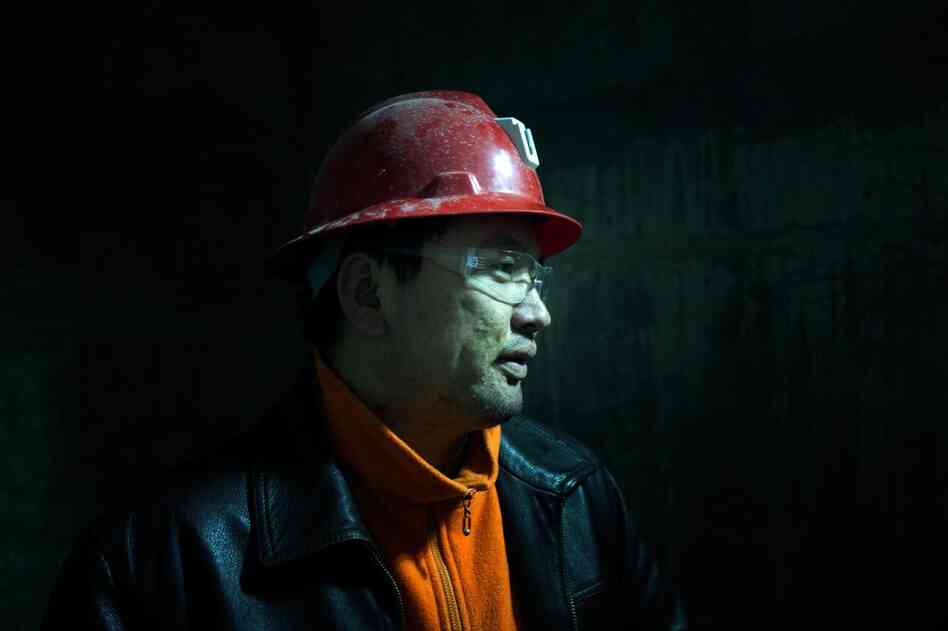 Tseren-ochir, in his mid-30s, is a mine superintendent at Oyu Tolgoi. He is supervising workers as they dig a nearly 5,000-foot-deep shaft down to the copper ore.