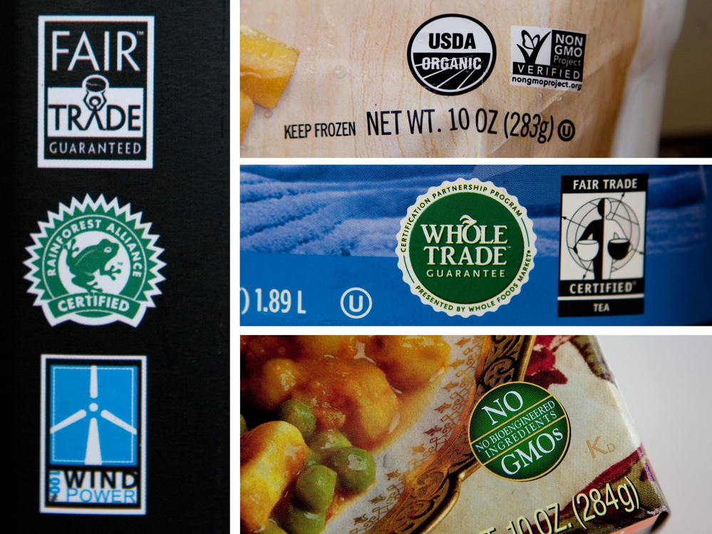 Think these labels we found on foods inside an NPR refrigerator are a lot to digest? Try balancing these considerations with the demands of 50 million diners a day.