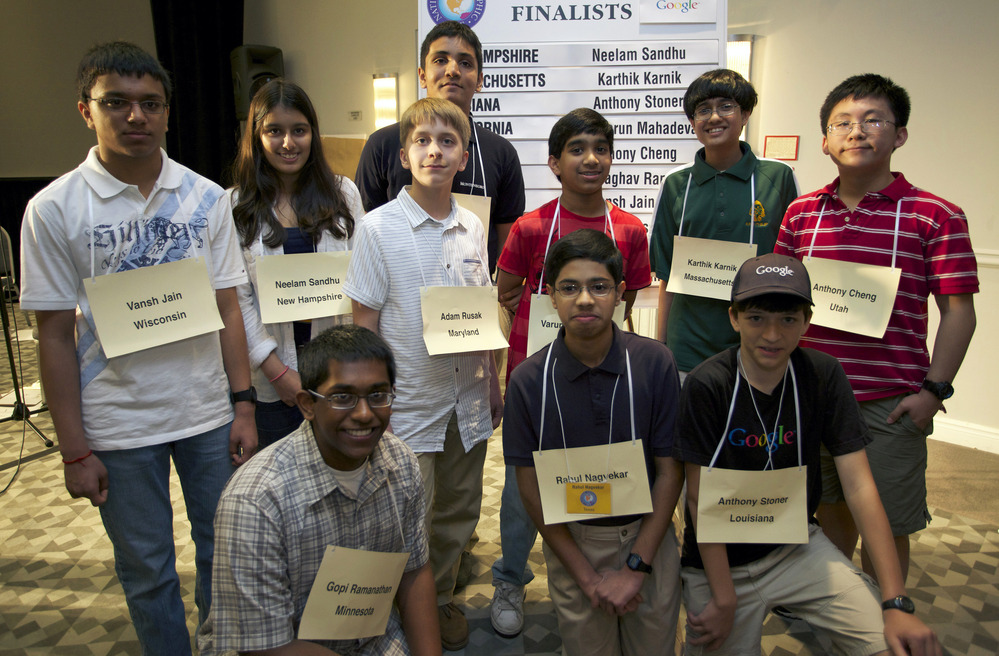 The 10 finalists of the 2012 National Geographic Bee are competing for prizes including a $25,000 scholarship and a trip to the Galapagos Islands.