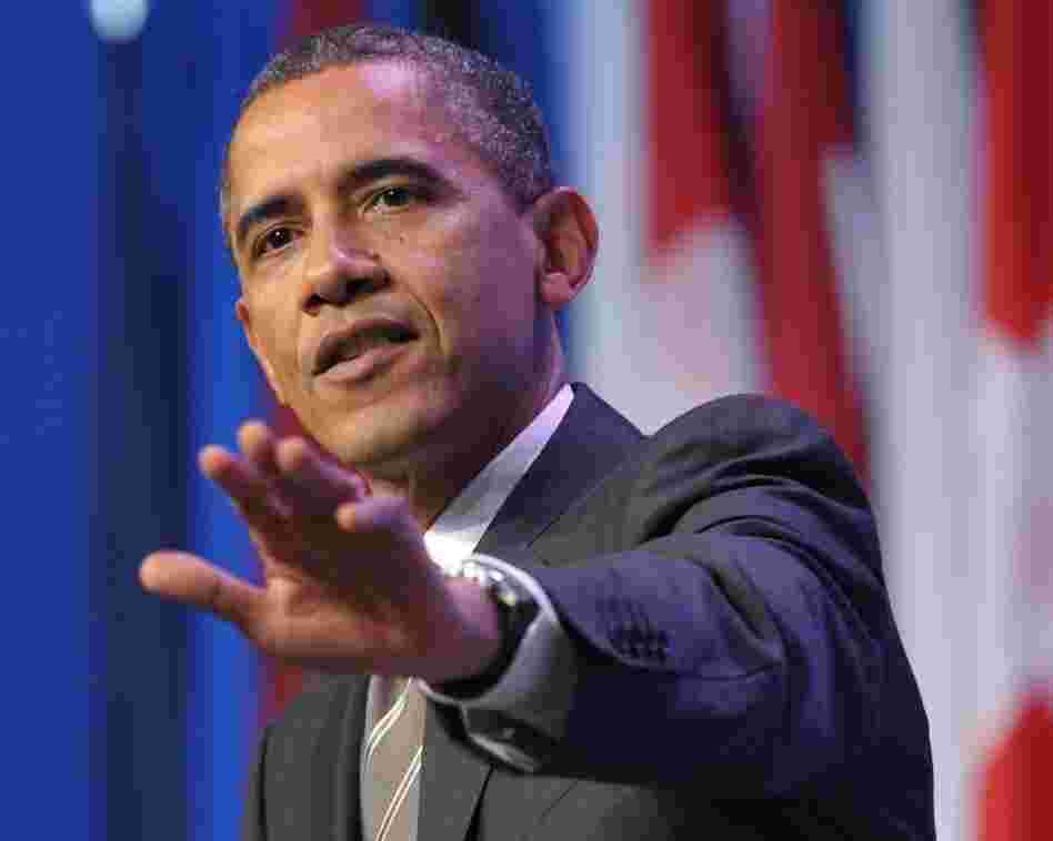 President Obama during a news conference Monday in Chicago.