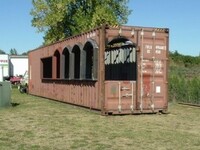 <strong>Before:</strong> Kirk Lance worked with architects and engineers to overhaul a steel shipping container to house his Mexican restaurant.