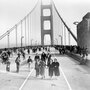 More than 200,000 people crossed the bridge the day it opened in 1937. Many walked. Others ran, tap-danced, roller-skated, unicycled, or strode on stilts.