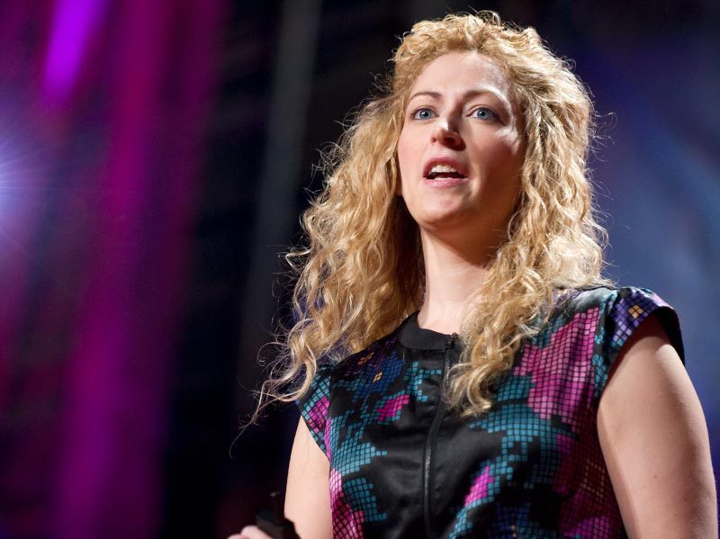 'The more hours we spend play games, the more we build up that desire to surprise ourselves and surprise others and to do extraordinary things.' -- Jane McGonigal (Image credit: TED)