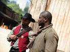 At the 2012 Pro Hollywood Boot Camp in Los Angeles, former Green Bay Packers running back Ahman Green (left) and free agent fullback Ovie Mughelli hang out on the back lot at Universal Studios. At the 2012 Pro Hollywood Boot Camp in Los Angeles, former Green Bay Packers running back Ahman Green (left) and free agent fullback Ovie Mughelli hang out on the back lot at Universal Studios.