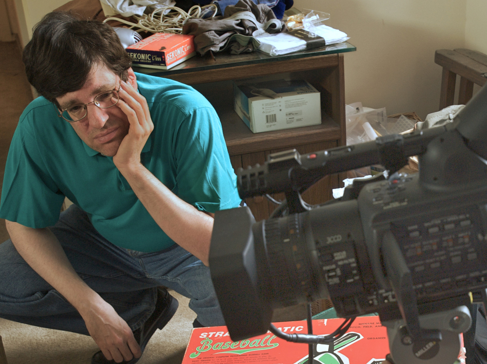 Clayman on the set as subject and co-director of OC87.