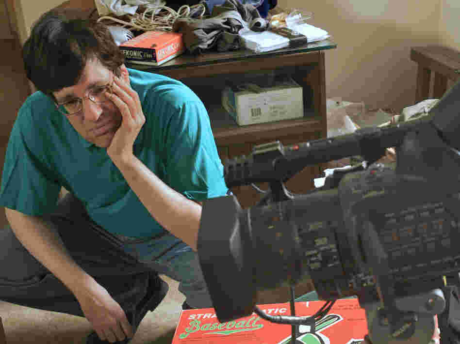 Clayman on the set as subject and co-director of OC87.