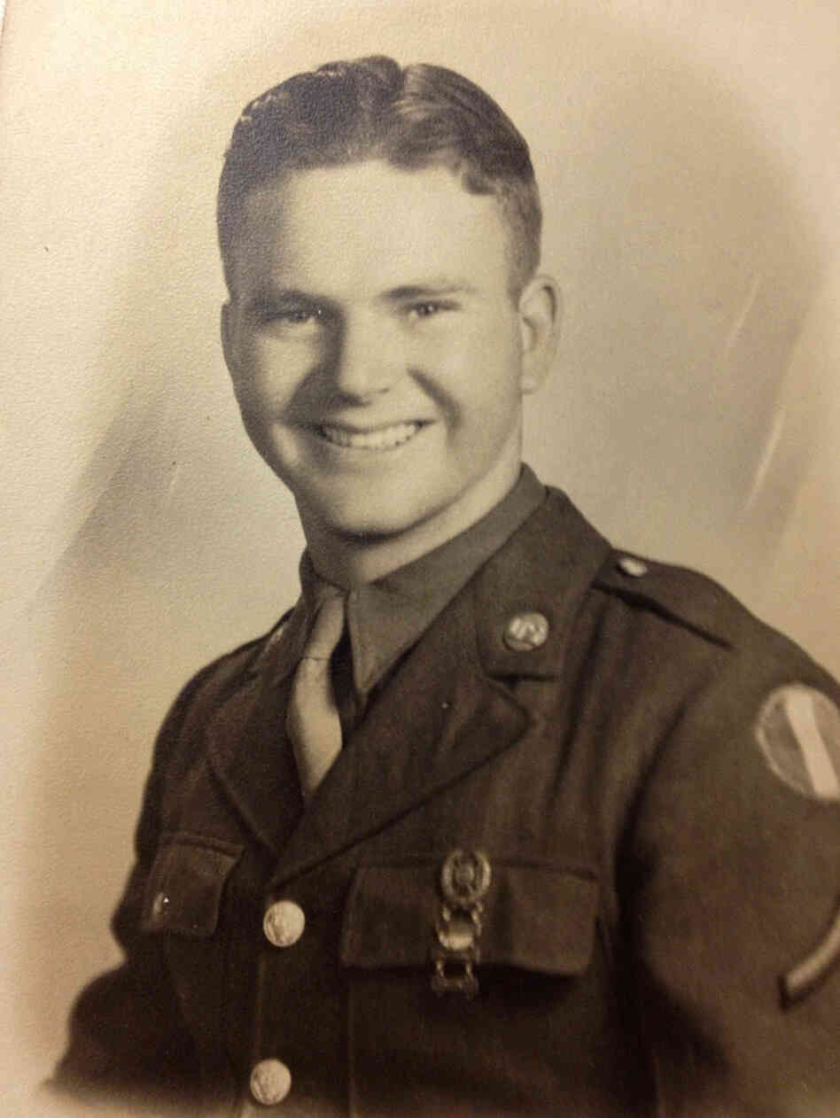 After Harrison Wright was drafted into the U.S. Army as a teenager in 1943, he became a bugler.