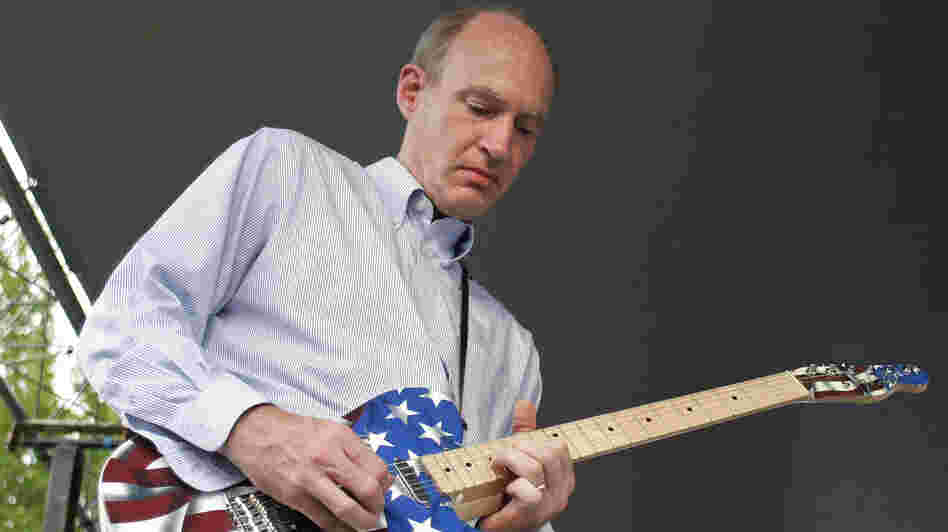 Rep.Thaddeus McCotter, R-Mich., is a regular on Twitter. Here, he plays guitar at a festival last July in Whitmore Lake, Mich.