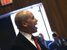 Newark, N.J., Mayor Cory Booker speaks out in favor of hiring military veterans at a job fair at Rutgers University on March 13. Newark, N.J., Mayor Cory Booker speaks out in favor of hiring military veterans at a job fair at Rutgers University on March 13.
