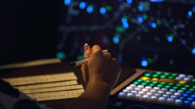 An air traffic controller works at the Atlanta TRACON, or terminal radar approach control, facility in Peachtree City, Ga. The FAA's NextGen program will modernize the air traffic control system, transforming it from radar to GPS-based technology.
