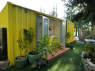 The architecture firm HyBrid, which specializes in designing buildings from recycled shipping containers, created this solar-powered house for Sunset Magazine. The architecture firm HyBrid, which specializes in designing buildings from recycled shipping containers, created this solar-powered house for Sunset Magazine.