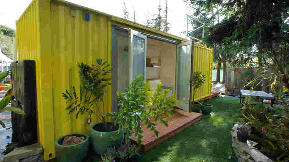 The architecture firm HyBrid, which specializes in designing buildings from recycled shipping containers, created this solar-powered house for Sunset Magazine. The architecture firm HyBrid, which specializes in designing buildings from recycled shipping containers, created this solar-powered house for Sunset Magazine.