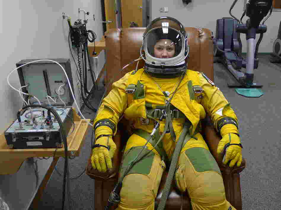 Because U-2s fly at such high altitudes, pilots must wear full spacesuits in case of a leak in the pressurized cockpit.