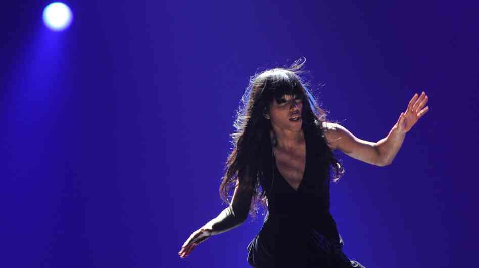 Sweden's Loreen, the winner of the Eurovision 2012, performs at the Grand Final of the song contest in the Azerbaijan's capital Baku, early on Sunday.