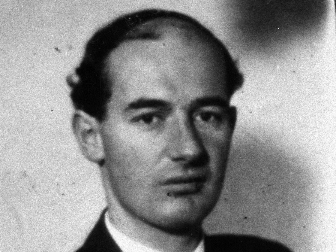 An undated black and white photo showing Swedish diplomat Raoul Wallenberg.