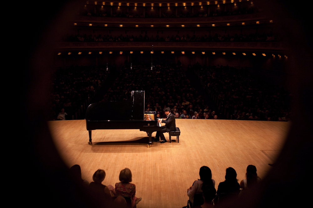 A peep from backstage at Carnegie Hall.