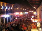 A view of Bourbon Street in New Orleans' French Quarter, an area of the city author Julie Smith says is her favorite. A view of Bourbon Street in New Orleans' French Quarter, an area of the city author Julie Smith says is her favorite.