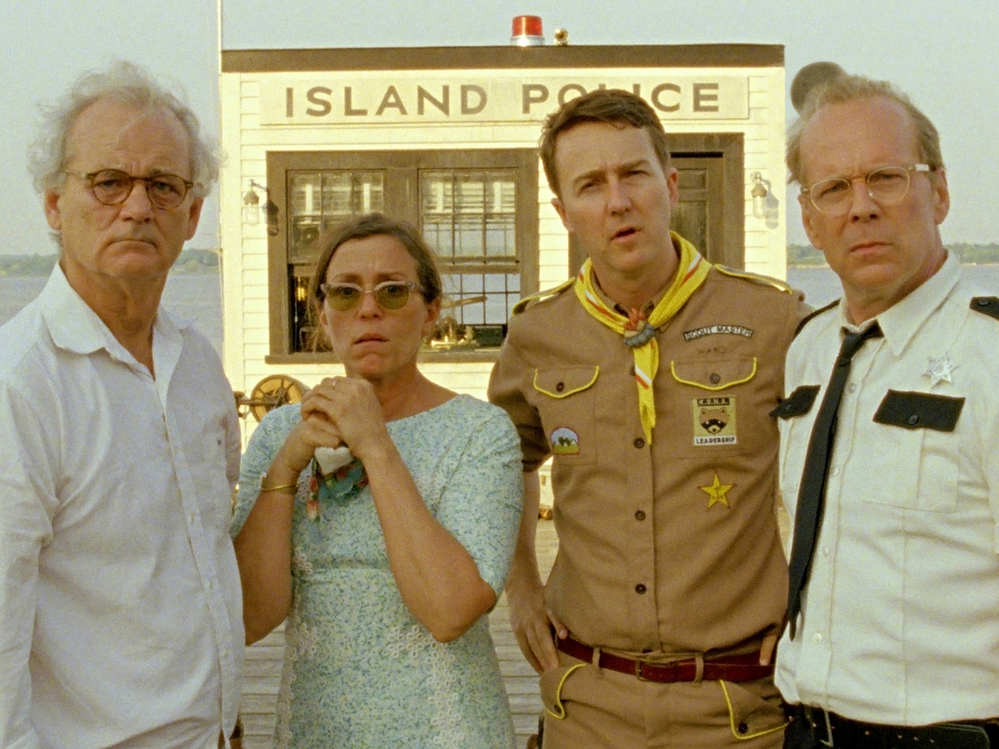Bill Murray, Frances McDormand, Edward Norton and Bruce Willis star in the film — the story of a 12-year-old girl and boy who merge their imaginative worlds on an island off the coast of New England.