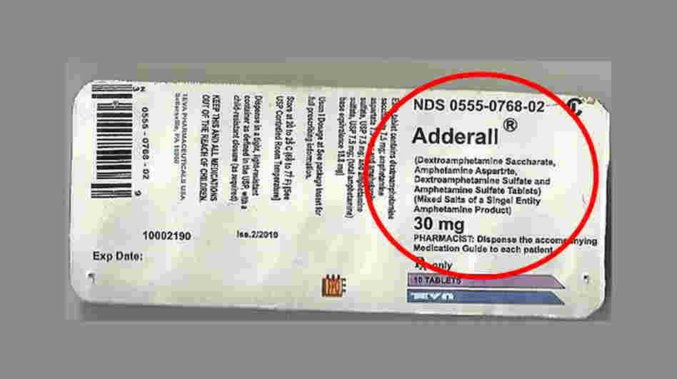 If the label of ingredients on the Adderall pack says "singel entity," that's a tip-off for trouble.