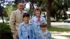 The Hilton family all dressed up, possibly for the John Denver show at Kemper Arena. Robin's the one in the light blue suit, with the lapels. The Hilton family all dressed up, possibly for the John Denver show at Kemper Arena. Robin's the one in the light blue suit, with the lapels.