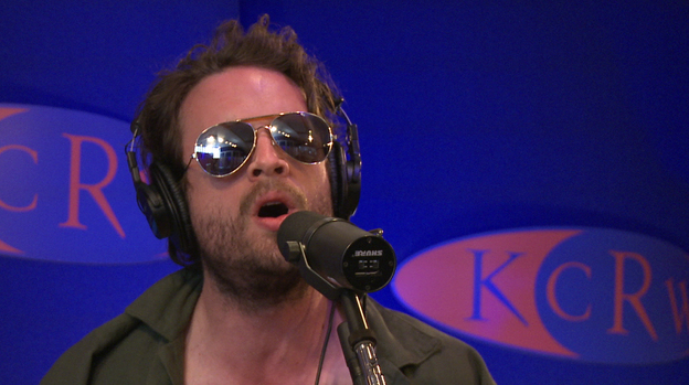 Father John Misty's J. Tillman performs on KCRW's "Morning Becomes Eclectic." (KCRW)