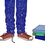 Illustration: teen and books
