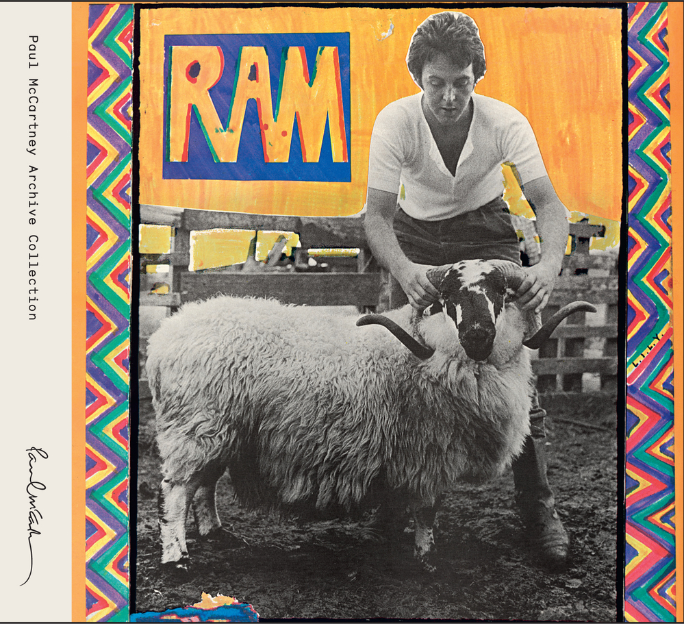 The cover of Paul and Linda McCartney's 1971 album Ram.