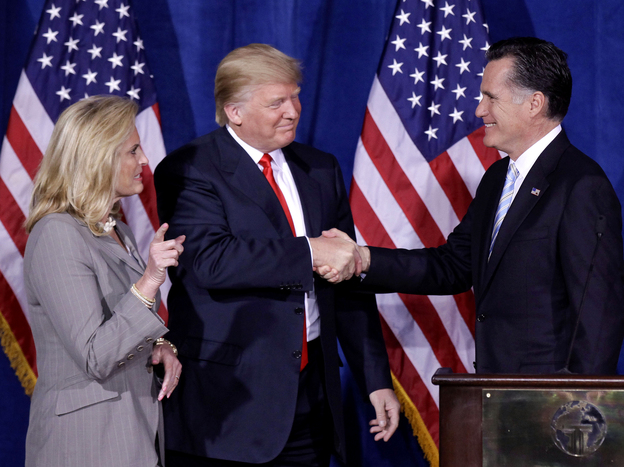 Mitt Romney keeps Donald Trump close at hand even though it's unclear from the outside what he hopes to gain.