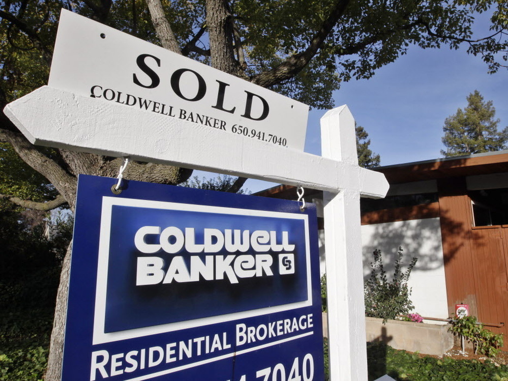 A "sold" sign earlier this year in Palo Alto, Calif.