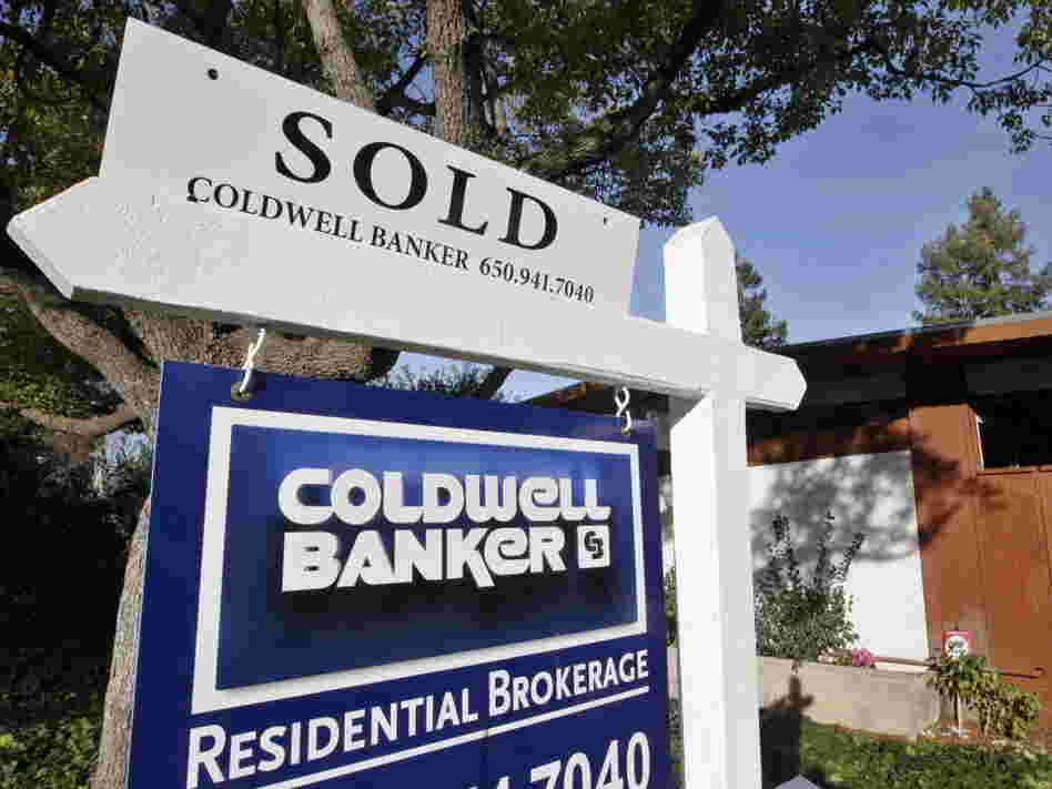 A "sold" sign earlier this year in Palo Alto, Calif.